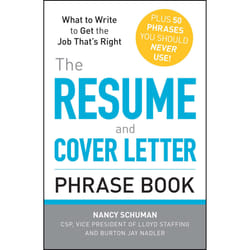 ISBN The Resume and Cover Letter Phrase Book Livre de poche