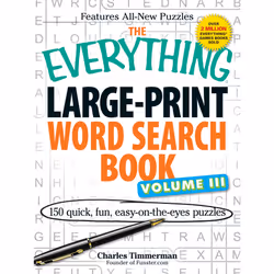 ISBN The Everything Large-Print Word Search Book Volume III, Anglais, Livre de poche, 352 pages