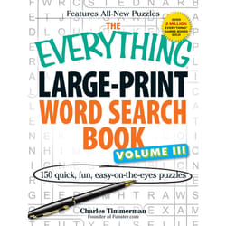 ISBN The Everything Large-Print Word Search Book Volume III Livre de poche
