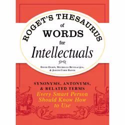 ISBN Roget's Thesaurus of Words for Intellectuals, Anglais, Livre de poche, 448 pages