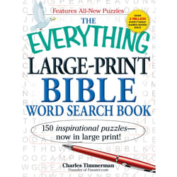 ISBN The Everything Large-Print Bible Word Search Book Livre de poche