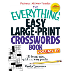 ISBN The Everything Easy Large-Print Crosswords Book, Volume IV Livre de poche