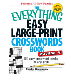 ISBN The Everything Easy Large-Print Crosswords Book, Volume V Livre de poche
