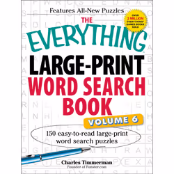 ISBN The Everything Large-Print Word Search Book, Volume VI, Anglais, Livre de poche, 352 pages