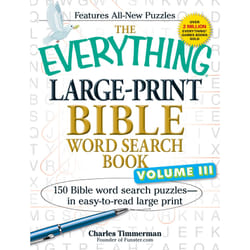 ISBN The Everything Large-Print Bible Word Search Book, Volume III Livre de poche