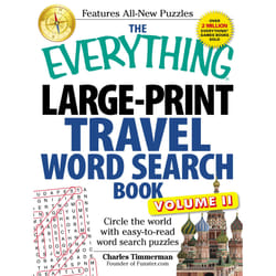 ISBN The Everything Large-Print Travel Word Search Book, Volume II Livre de poche