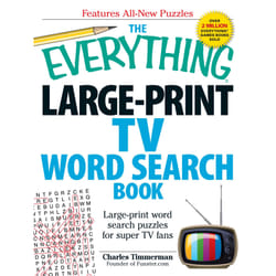 ISBN The Everything Large-Print TV Word Search Book Livre de poche