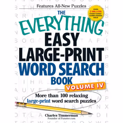 ISBN The Everything Easy Large-Print Word Search Book, Volume IV, Anglais, Livre de poche, 336 pages