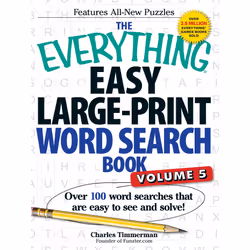 ISBN The Everything Easy Large-Print Word Search Book, Volume 5, Anglais, Livre de poche, 320 pages