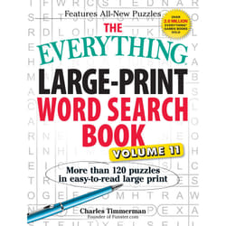 ISBN The Everything Large-Print Word Search Book, Volume 11 Livre de poche