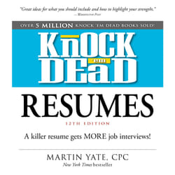 ISBN Knock 'em Dead Resumes Livre de poche