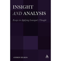 ISBN Insight and Analysis (Essays in Applying Lonergan's Thought) livre Anglais Couverture rigide 288 pages