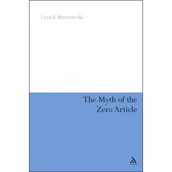 ISBN The Myth of the Zero Article, Anglais, Couverture rigide, 158 pages