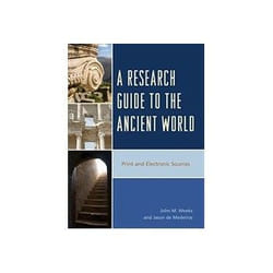 ISBN Research Guide to the Ancient World: Print and Electronic Sources livre histoire Anglais Couverture rigide