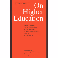 ISBN On Higher Education: Five Lectures, Anglais, 160 pages