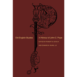 ISBN Old English Studies in Honour of John C. Pope