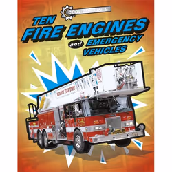 Hachette UK Ten Fire Engines and Emergency Vehicles, Anglais, Couverture rigide, 32 pages