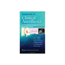 Handbook of Clinical Anesthesia Collectif