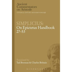 ISBN Simplicius: On Epictetus Handbook 27-53 livre Anglais Livre broché 240 pages