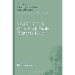 ISBN Simplicius: On Aristotle On the Heavens 1.10-12 livre histoire Anglais