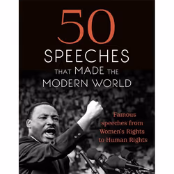 Hachette UK 50 Speeches That Made the Modern World, Anglais, Couverture rigide, 256 pages