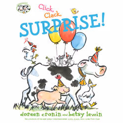 ISBN Click, Clack, Surprise!, Anglais, Couverture rigide, 40 pages