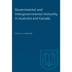 ISBN Governmental and Intergovernmental Immunity in Australia and Canada
