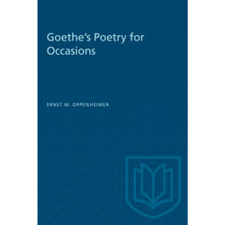 ISBN Goethe's Poetry for Occasions