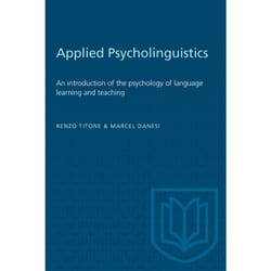 ISBN Applied Psycholinguistics: An introduction of the psychology of language learning and teaching