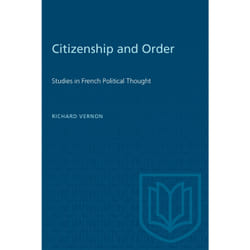 ISBN Citizenship and Order: Studies in French Political Thought