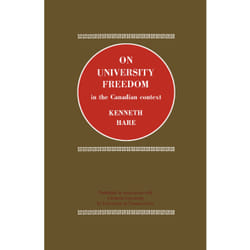 ISBN On University Freedom in the Canadian Context