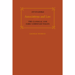 ISBN Associations and Law: The Classical and Early Christian Stages, Anglais, 174 pages
