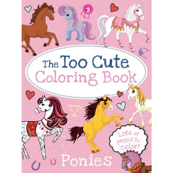 ISBN The Too Cute Coloring Book: Ponies Livre de poche