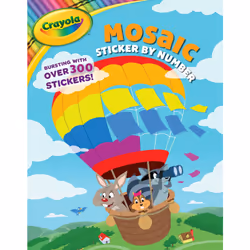 ISBN Crayola Mosaic Sticker by Number, fiction litéraire, Anglais, Livre broché, 24 pages