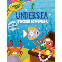 ISBN Crayola Undersea Sticker by Number, fiction litéraire, Anglais, Livre broché, 24 pages