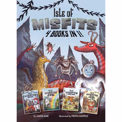ISBN Isle of Misfits: 4 Books in 1!, fiction litéraire, Anglais, Couverture rigide, 416 pages
