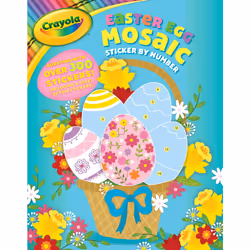 ISBN Crayola Easter Egg Mosaic Sticker by Number, Art &amp; design, Anglais, Livre broché, 24 pages