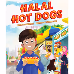 ISBN Halal Hot Dogs, fiction litéraire, Anglais, Couverture rigide, 40 pages