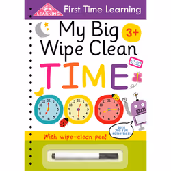 ISBN My Big Wipe Clean Time, Anglais, Livre de poche, 44 pages