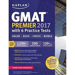 ISBN Kaplan GMAT Premier 2017 with 6 Practice Tests : Online + Videos + Mobile + Book livre Education Anglais Livre broché