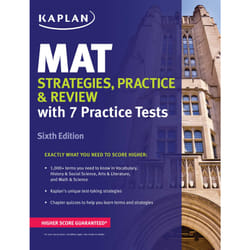 ISBN MAT Strategies, Practice & Review livre Anglais Livre de poche 372 pages