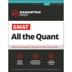 ISBN GMAT All the Quant livre Education Anglais