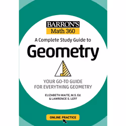 ISBN Barron's Math 360: A Complete Study Guide to Geometry with Online Practice, Education, Anglais, Livre broché, 528 pages
