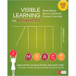 ISBN Visible Learning for Mathematics, Grades K-12, John Hattie, Douglas Fisher, Nancy Frey, Linda Gojak, Sara Moore, William ...