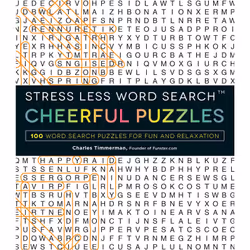 ISBN Stress Less Word Search - Cheerful Puzzles, Anglais, Livre de poche, 128 pages