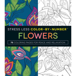 ISBN Stress Less Color-By-Number Flowers Livre de poche