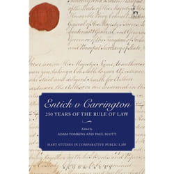 ISBN Entick v Carrington (250 Years of the Rule of Law) livre Loi Anglais