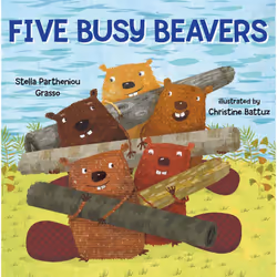 ISBN Five Busy Beavers, fiction litéraire, Anglais, Couverture rigide, 32 pages