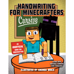 ISBN Handwriting for Minecrafters: Cursive, Aventure, Anglais, Livre broché, 64 pages