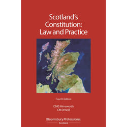 ISBN Scotland's Constitution: Law and Practice